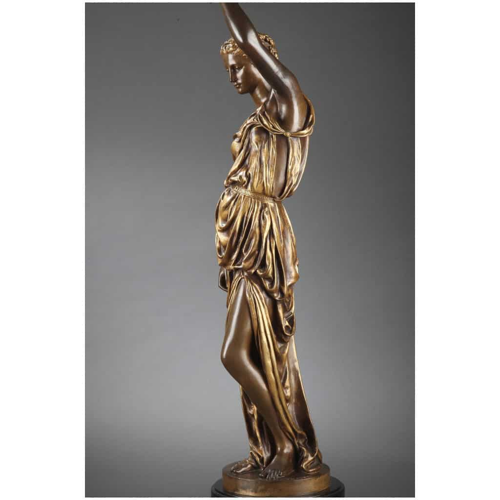 BARBEDIENNE – PAIRE DE TORCHÈRES EN BRONZE PAR DUBOIS & FALGUIERE 20