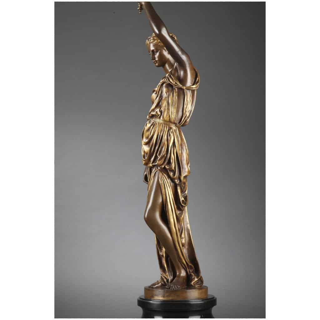 BARBEDIENNE – PAIRE DE TORCHÈRES EN BRONZE PAR DUBOIS & FALGUIERE 21