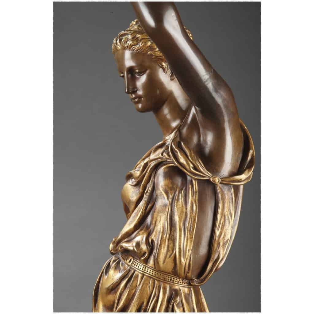BARBEDIENNE – PAIRE DE TORCHÈRES EN BRONZE PAR DUBOIS & FALGUIERE 22