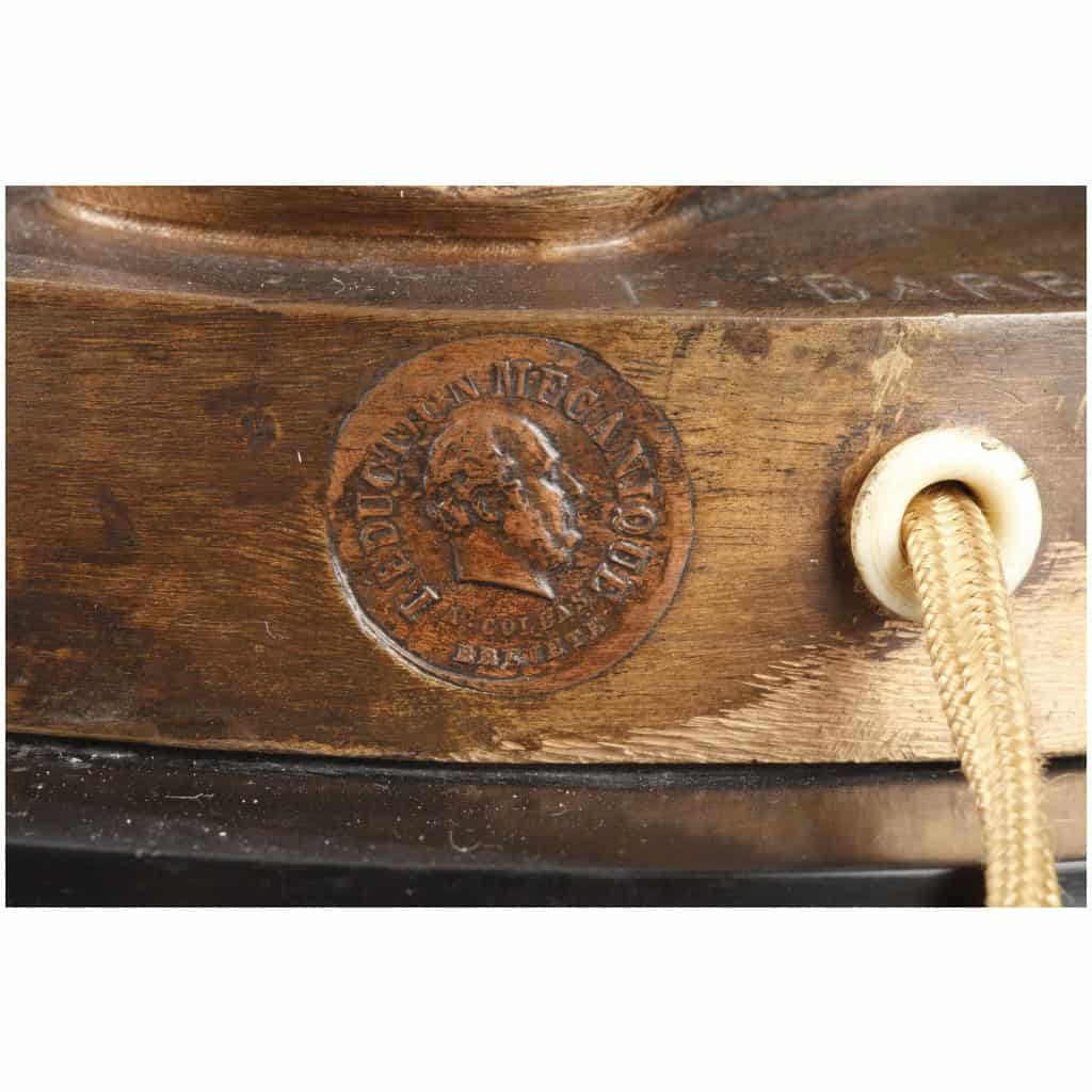 BARBEDIENNE – PAIRE DE TORCHÈRES EN BRONZE PAR DUBOIS & FALGUIERE 25