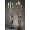 BARBEDIENNE – PAIRE DE TORCHÈRES EN BRONZE PAR DUBOIS & FALGUIERE 60