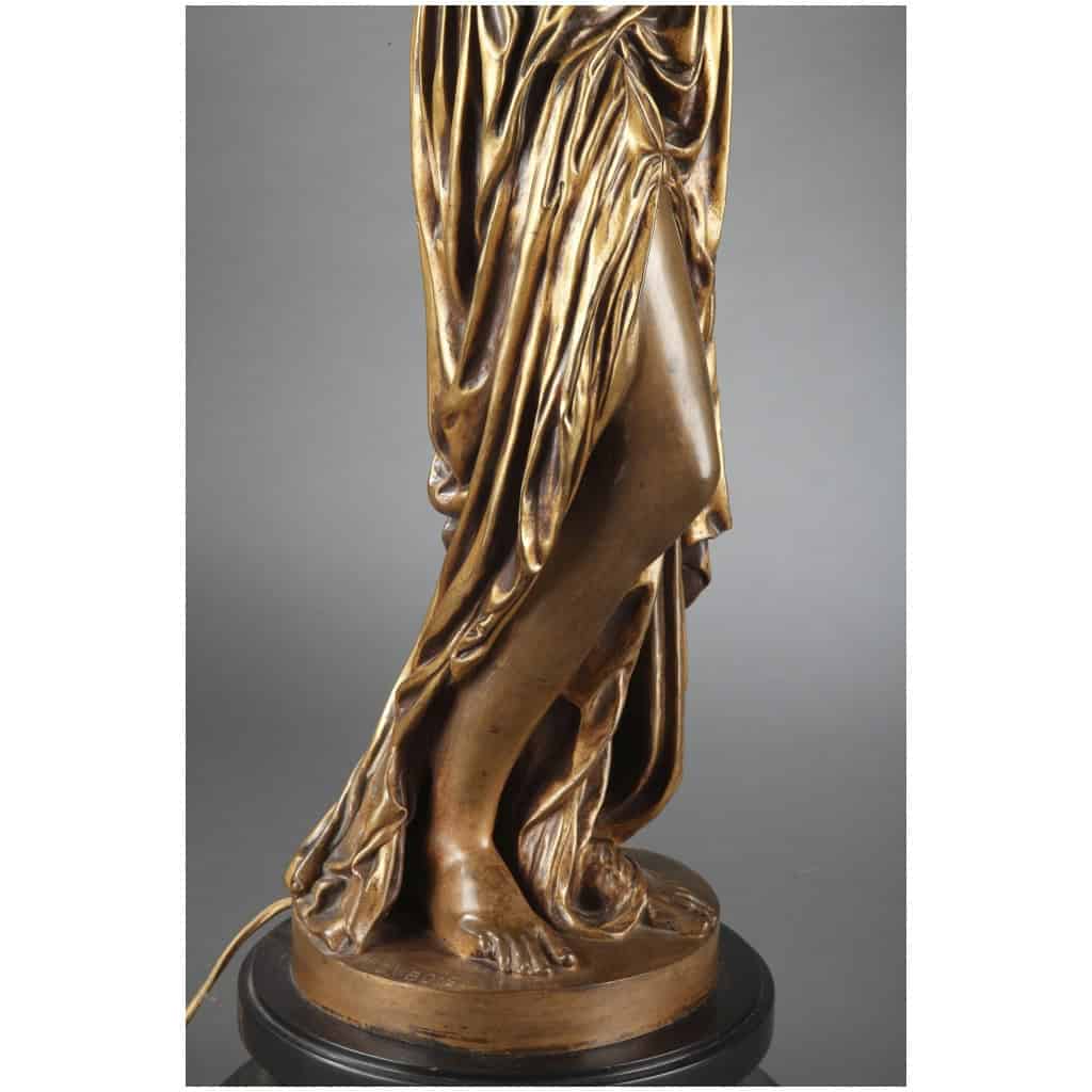 BARBEDIENNE – PAIRE DE TORCHÈRES EN BRONZE PAR DUBOIS & FALGUIERE 32