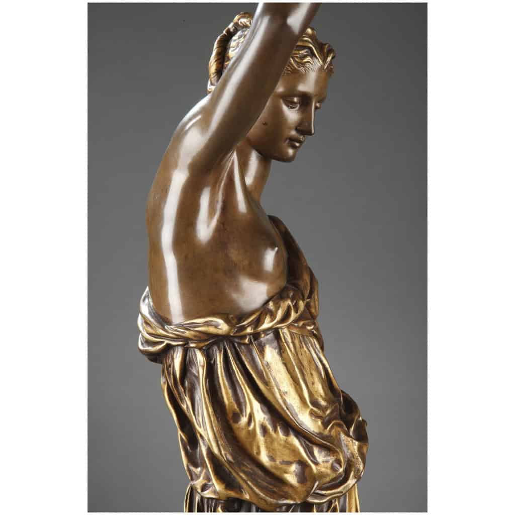 BARBEDIENNE – PAIRE DE TORCHÈRES EN BRONZE PAR DUBOIS & FALGUIERE 33