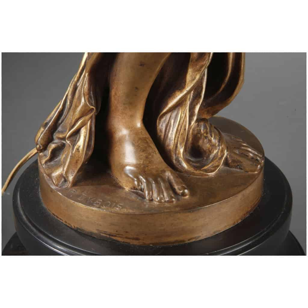 BARBEDIENNE – PAIRE DE TORCHÈRES EN BRONZE PAR DUBOIS & FALGUIERE 34