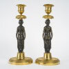Pair Of Empire Period Candlesticks. 13