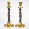 Pair Of Empire Period Candlesticks. 12