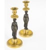 Pair Of Empire Period Candlesticks. 10