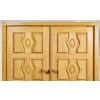 1950 Armoire basse en chêne massif par Guillerme et Chambron 12