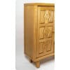 1950 Armoire basse en chêne massif par Guillerme et Chambron 13
