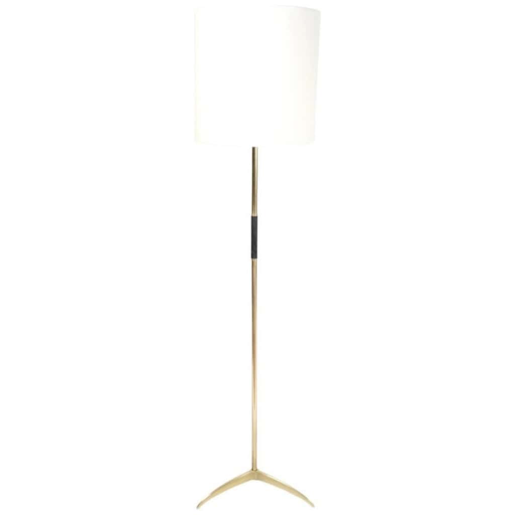 1950 Lampadaire en bronze et laiton par Stilnovo 3