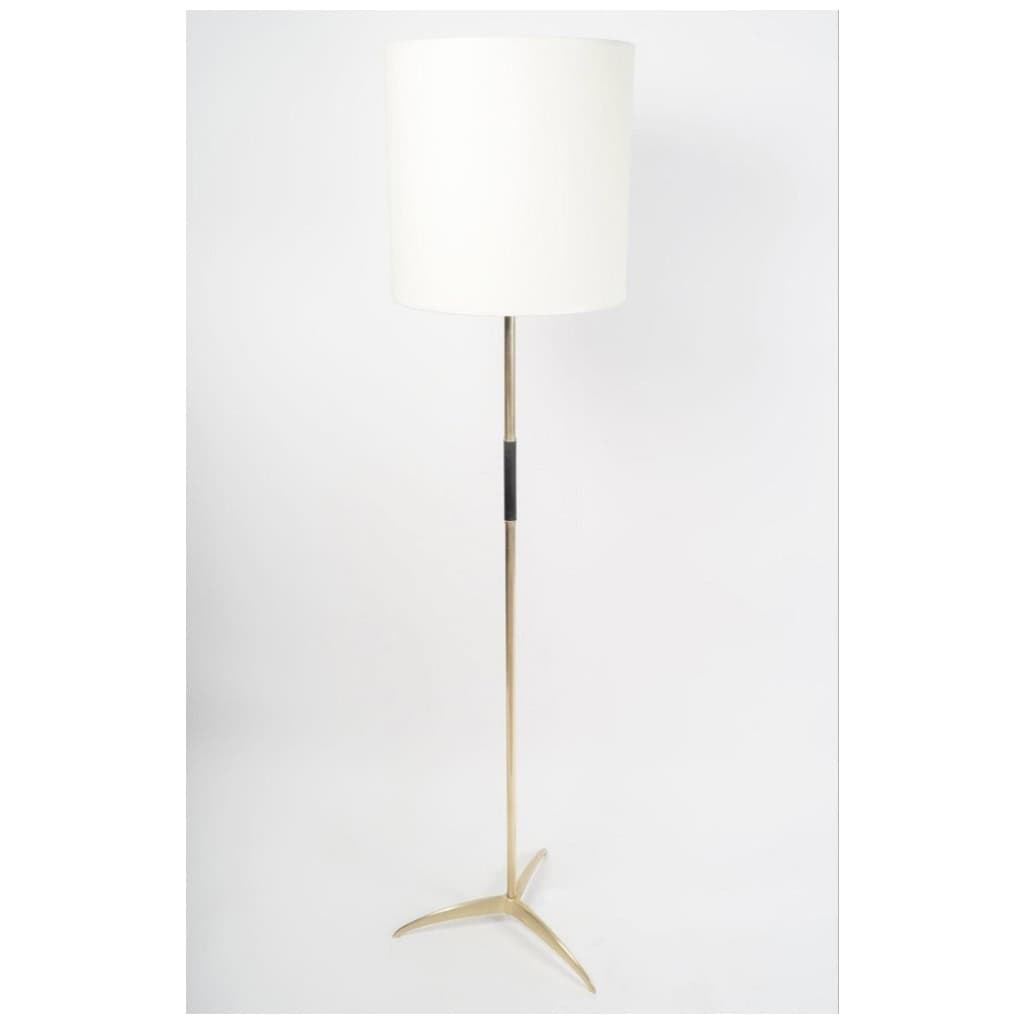 1950 Lampadaire en bronze et laiton par Stilnovo 4