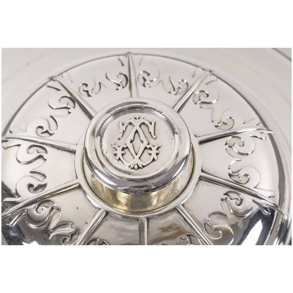 CARDEILHAC – GARNITURE DE TABLE « RENAISSANCE » MASCARON ARGENT FIN XIXÈ 27