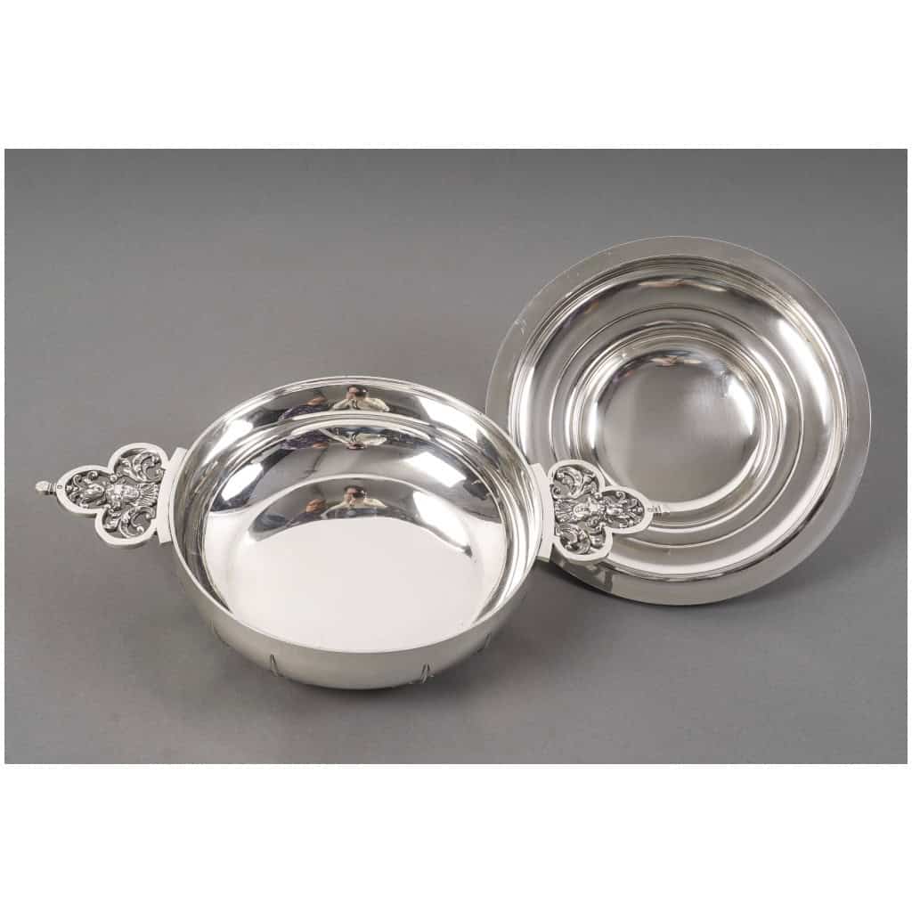 CARDEILHAC – GARNITURE DE TABLE « RENAISSANCE » MASCARON ARGENT FIN XIXÈ 32