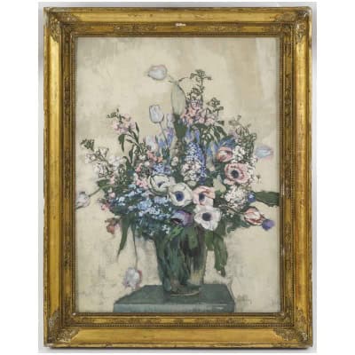 Julien Duriez 1900-1993. Bouquet De Fleurs.