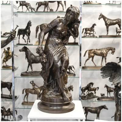 Sculpture – La Vague , Mathurin Moreau (1822-1912) – Bronze