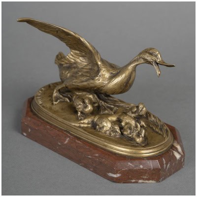 Family of ducks, Pierre-Jules Mêne (1810-1879)