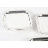 J.E. PUIFORCAT – SUITE DE 4 PLATS DE PRESENTATION CARRÉS EN ARGENT MASSIF ART DECO 1930 27