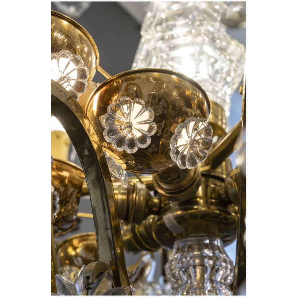 Cage Chandelier, With 25 Light Points From The 1st Half Of The 20th Century 12