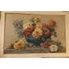 GRAND TABLEAU H/T bouquet de dahlias, par Gilbert Darpy. Signé 11