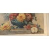 GRAND TABLEAU H/T bouquet de dahlias, par Gilbert Darpy. Signé 12
