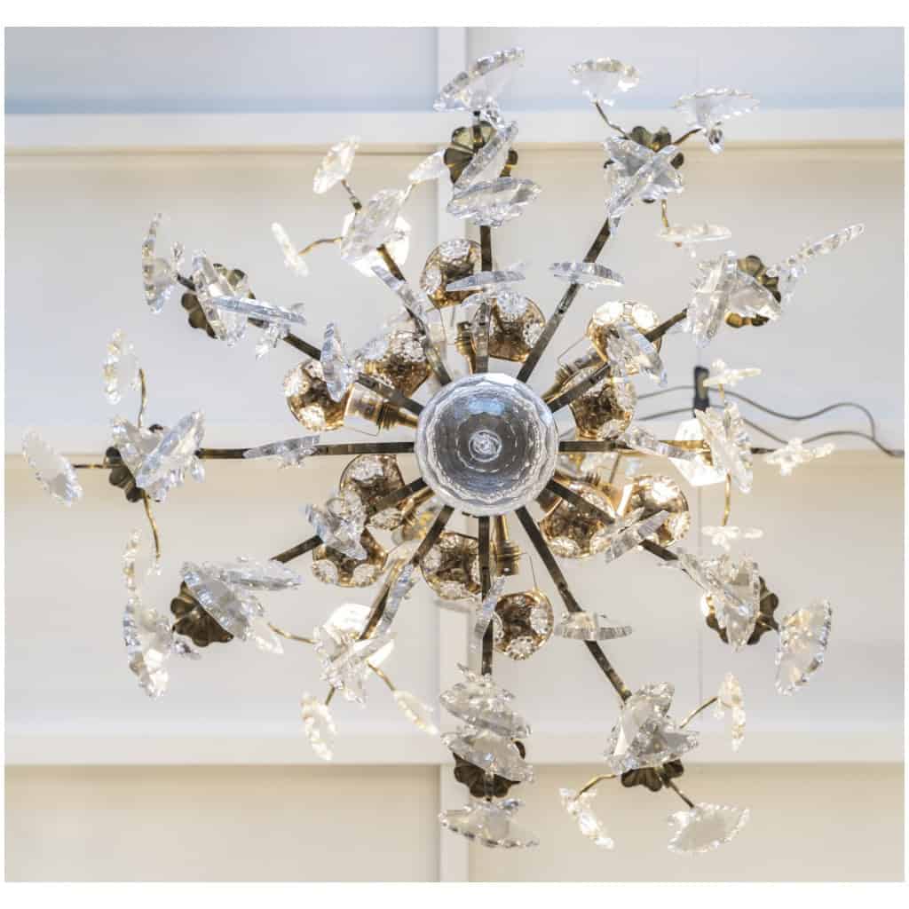Cage Chandelier, With 25 Light Points From The 1st Half Of The 20th Century 14