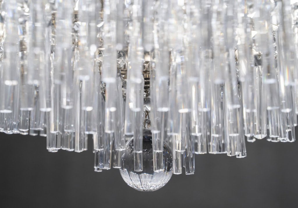 Lustre Montgolfière à Pampilles En Cristal 11