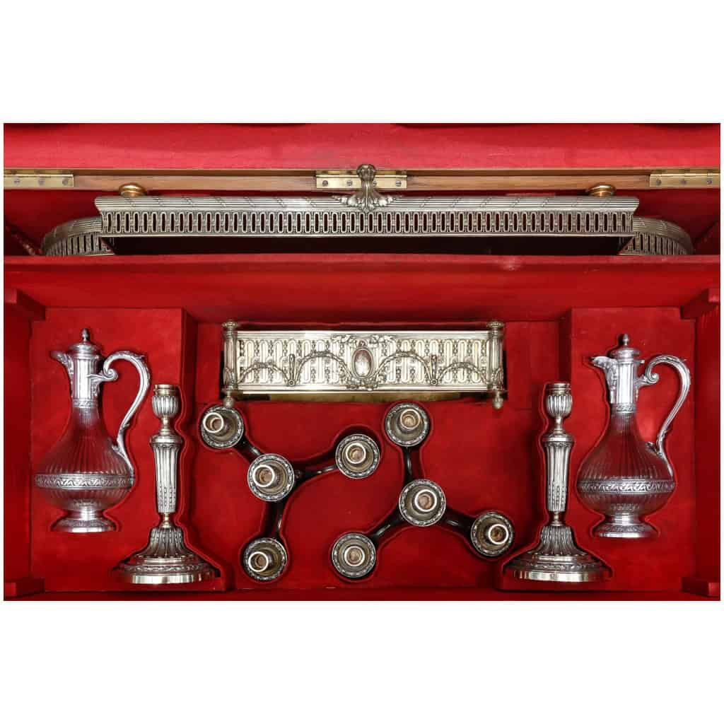 ORFÈVRE BOIN TABURET –GARNITURE DE TABLE EN ARGENT MASSIF VERMEILLE XIXÈ VERS 1860 13