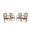 Paire de fauteuils « cabriolet » en noyer et cannage. Époque Louis XV. LS5209325 22