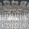 Paire De Plafonniers En Laiton Nickelé, à Pampilles En Cristal 16