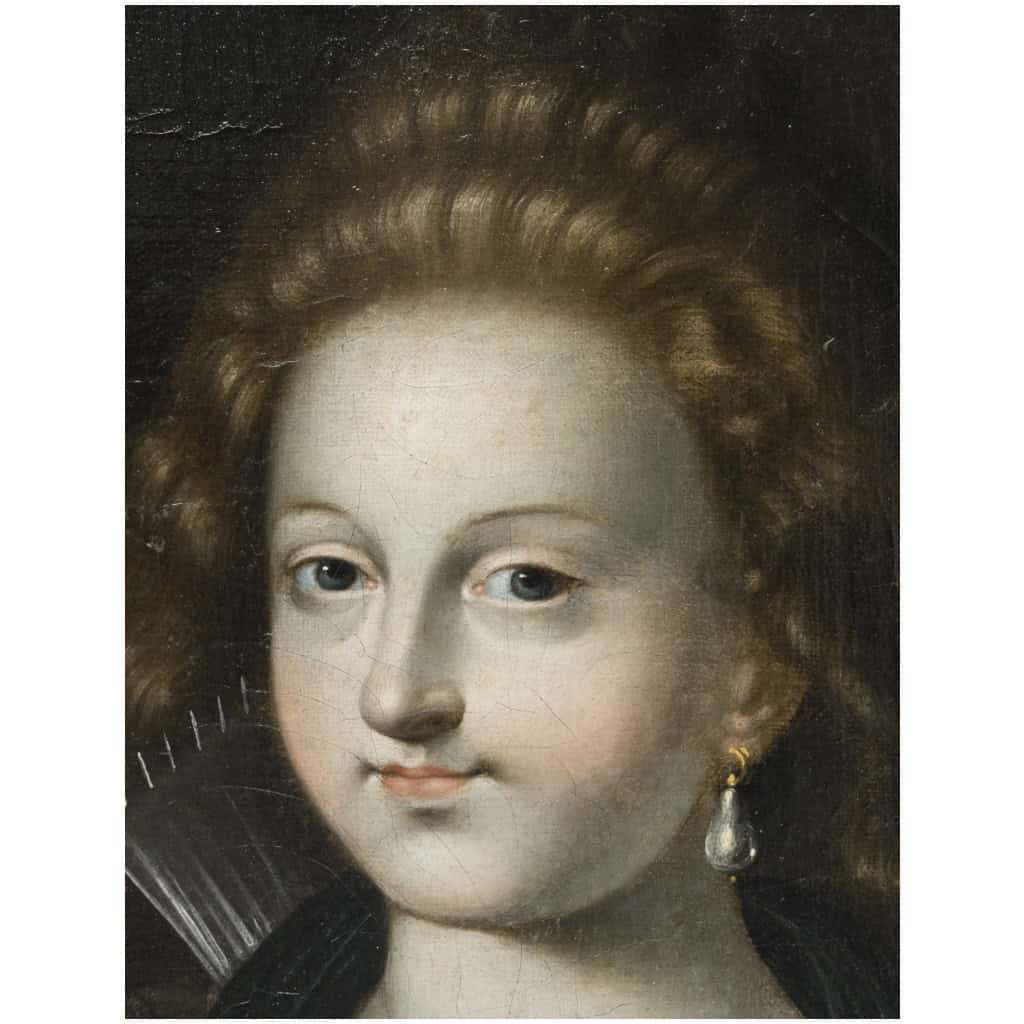 Tableau Portrait Ovale D’époque 17eme 7