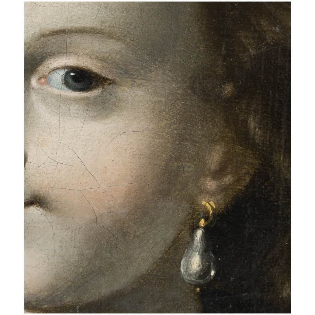 Tableau Portrait Ovale D’époque 17eme 10