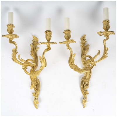 Paire d’appliques de style Louis XV.