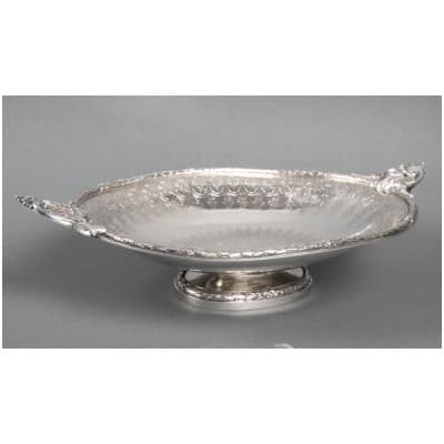 GUSTAVE ODIOT – SILVER BASKET FROM THE NAPOLEON III PERIOD