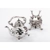 ORFÈVRE MARTIN MARIE VVE – SAMOVAR ROCAILLE EN ARGENT MASSIF XIXE 17