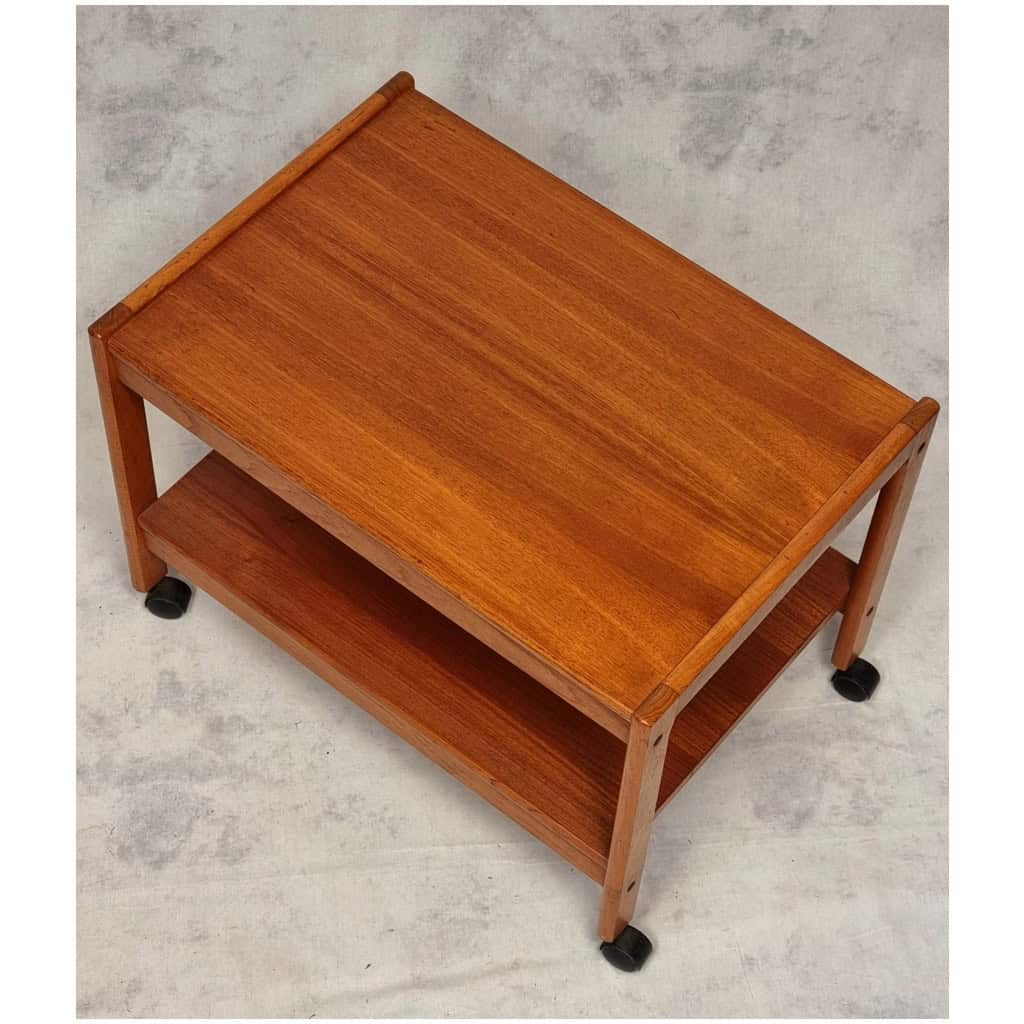 Desserte Roulante Scandinave Vintage – BRDR Furbo, Spøttrup – Teck – Ca 1960 10