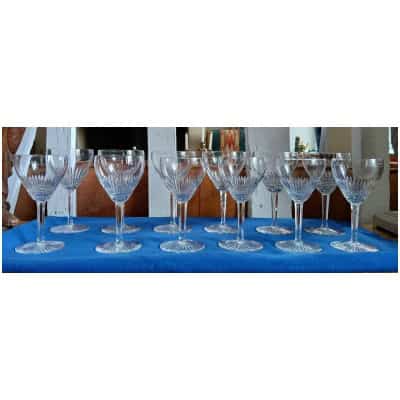 VERRES EN CRISTAL SAINT LOUIS MODÈLE COLI