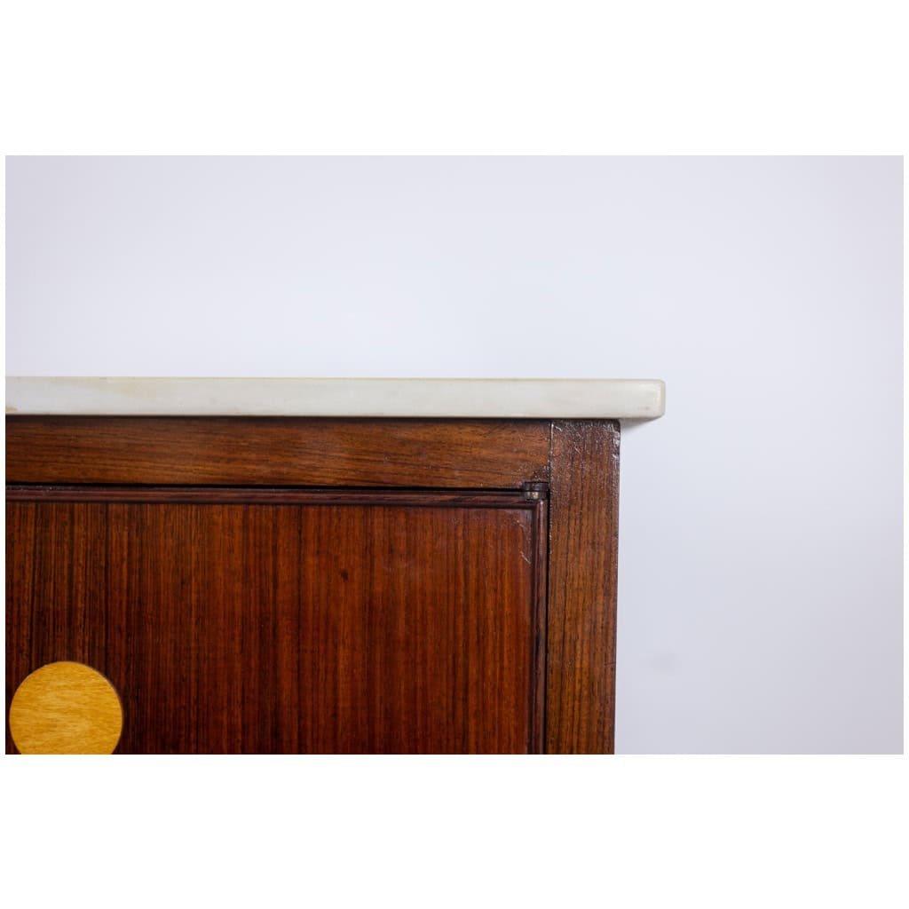 Enfilade « trompe-l’oeil » en palissandre. Années 1950. LS5875856T 5