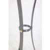 Guéridon « Canabas » en cuir patiné, acier, et laiton doré. Contemporain. LS59502209H 19