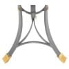 Guéridon « Canabas » en cuir patiné, acier, et laiton doré. Contemporain. LS59502209H 14