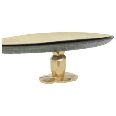 Coupe « Pitoin » en ardoise en laiton martelé. Travail Contemporain. LS5954637Y