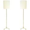 1960 Paire de lampadaires en bronze doré Maison Baguès 9