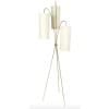 1960 Lampadaire tripode en laiton doré, modèle « lampion » Maison Lunel 8