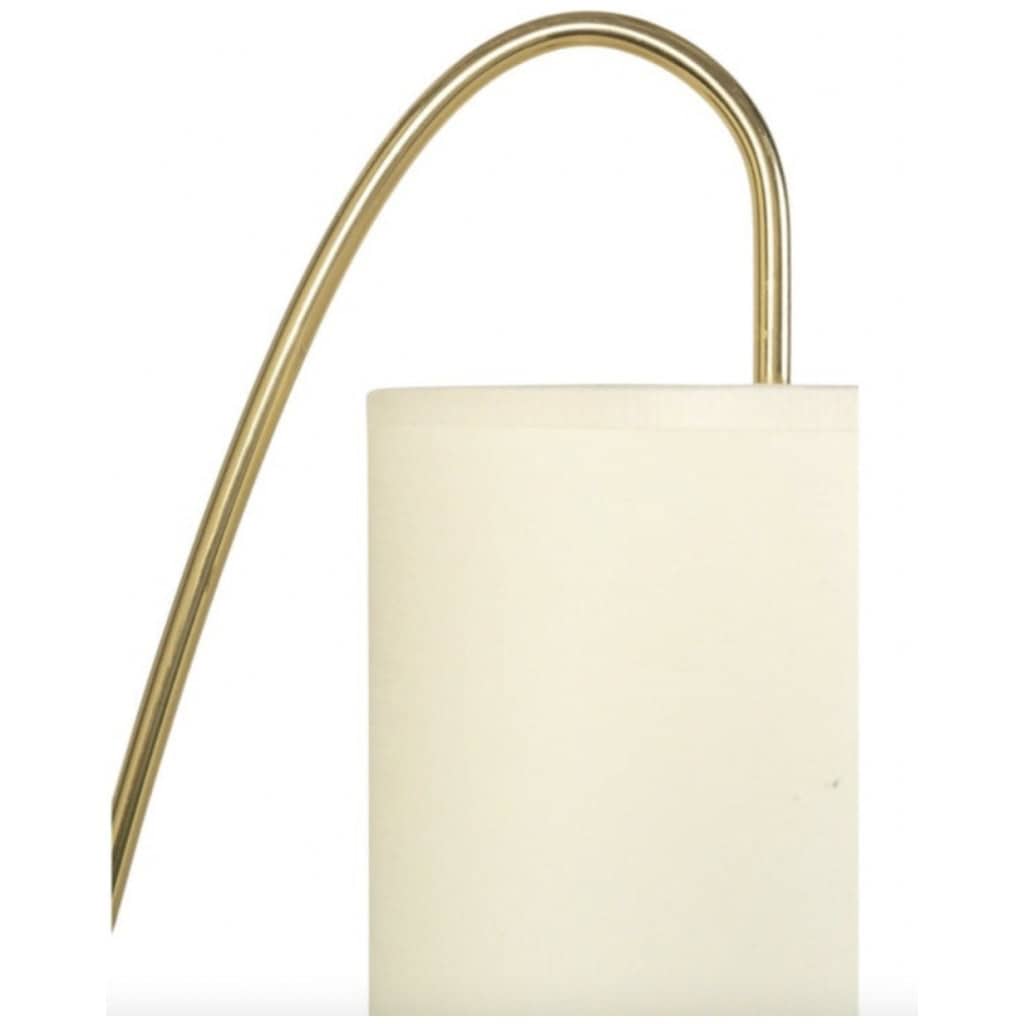 1960 Lampadaire tripode en laiton doré, modèle « lampion » Maison Lunel 6