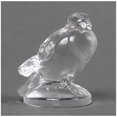 1925 René Lalique – Cachet Moineau Verre Blanc