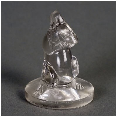 1925 René Lalique – Cachet Souris Verre Blanc