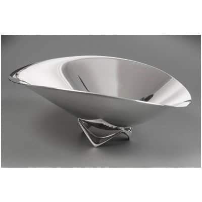 ORFEVRE G. Jensen – Designer H. Koppel – Centre de table en argent massif
