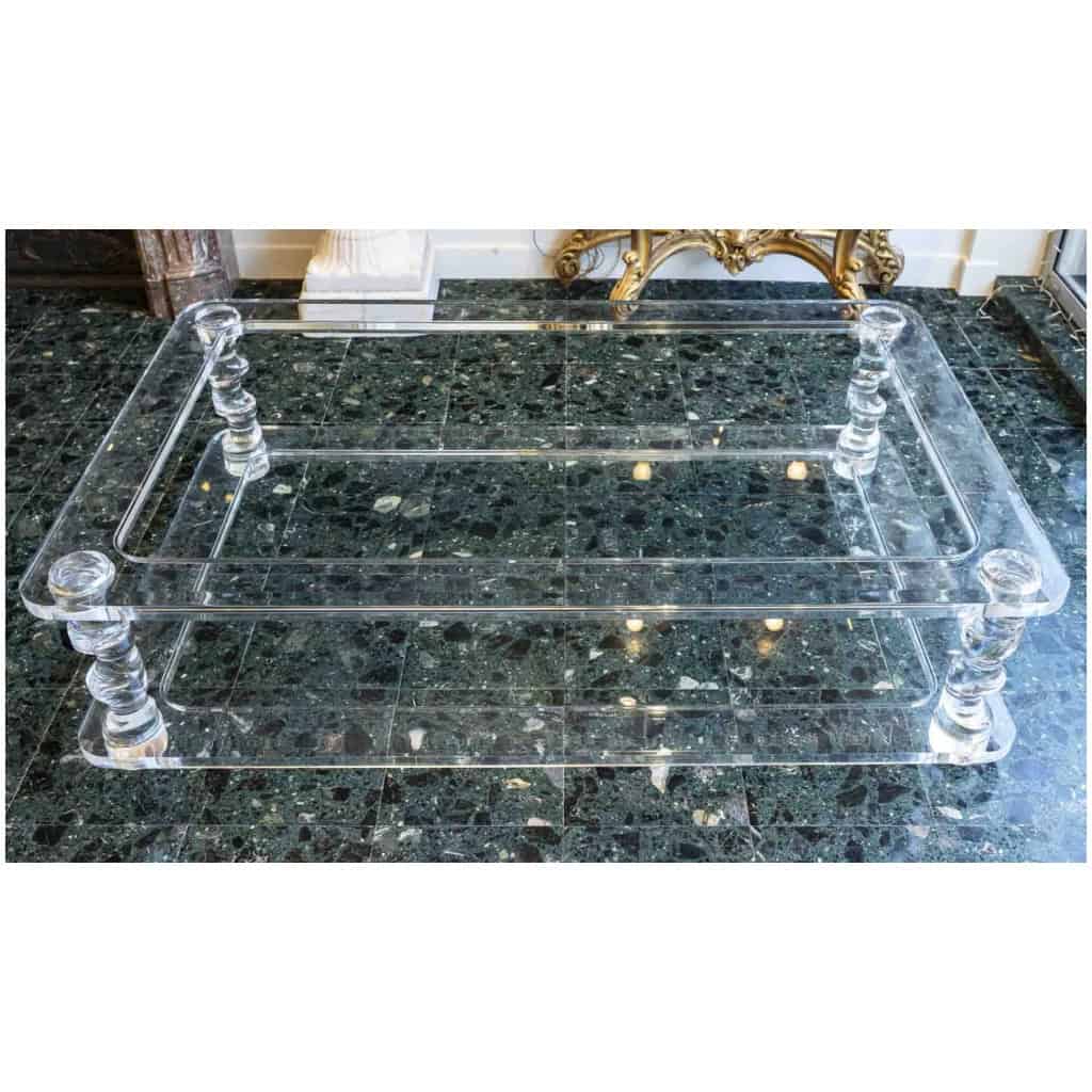 Table Basse En Plexiglass Attribuée à Roméo Année 80 3