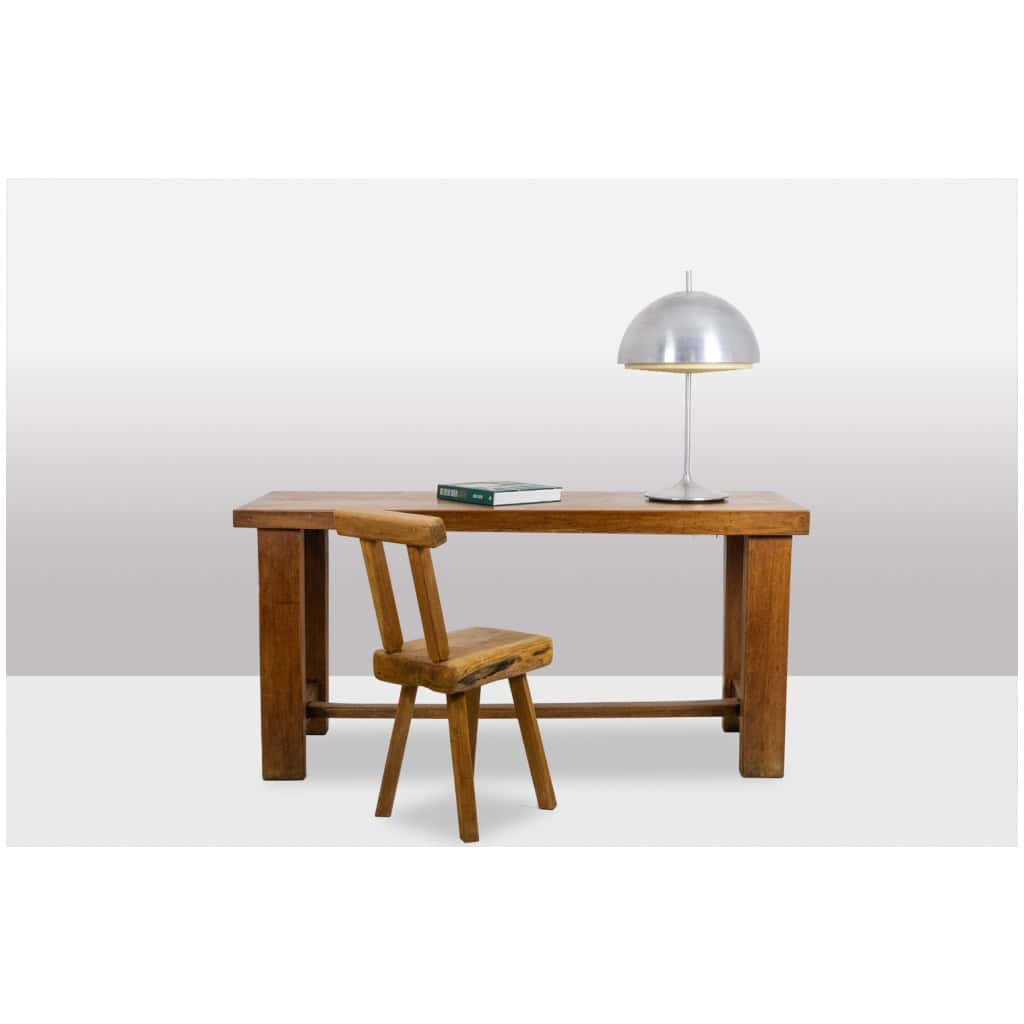 Table, ou bureau, de style Brutaliste en hêtre. Circa 1900. LS5710709I 10