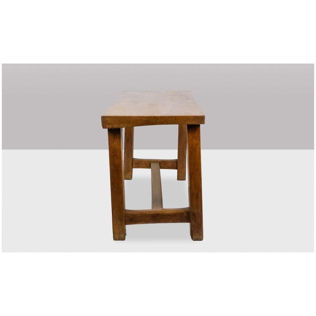 Table, ou bureau, de style Brutaliste en hêtre. Circa 1900. LS5710709I 9