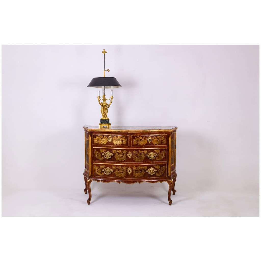 Venetian Louis XV style chest of drawers. 1950s. LS5492709H 15